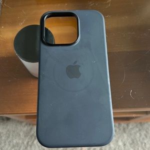 Black Apple Silicone Case